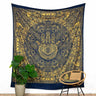 Gold Wandtuch Fatimas Hand blau - groß 230x210 cm