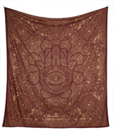 Gold Wandtuch Fatimas Hand rot - groß ca. 230x210 cm