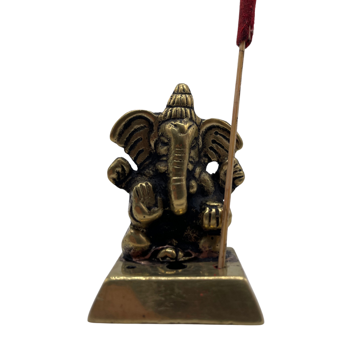 Räucherstäbchenhalter Ganesha aus Messing