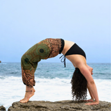 Haremshose Mandala grün orange