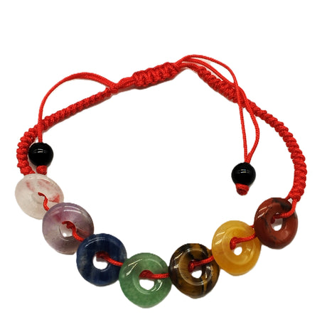7-Chakren-Armband Makramee
