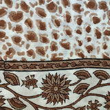 Einzelstück Boho Halstuch mit braunem Leo- Muster