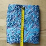 B- Ware Sarong Blaues Blumenmuster