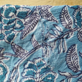 B- Ware Sarong Blaues Blumenmuster