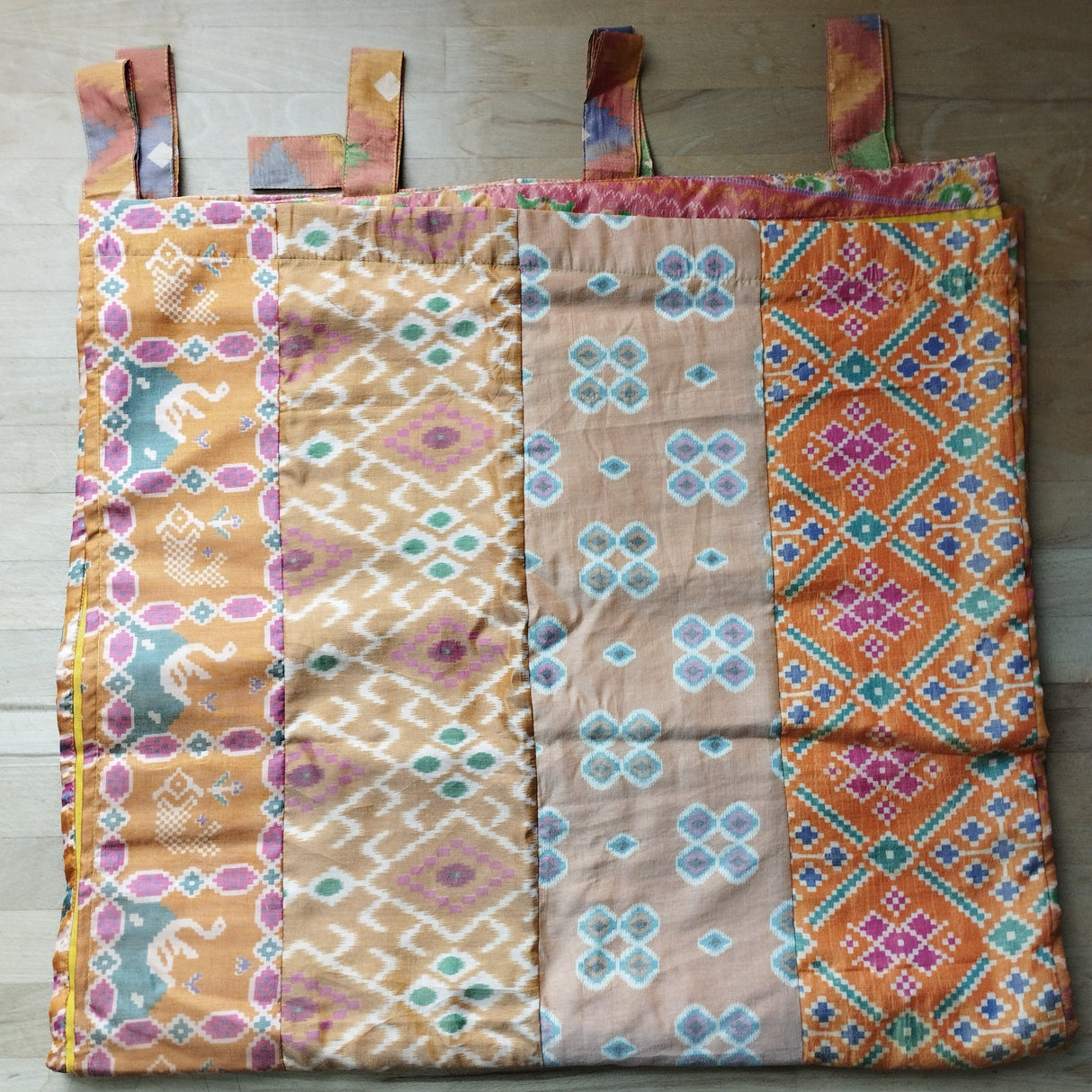 Einzelstück  1/2 Sari- Vorhang Orange 200 x 100 cm