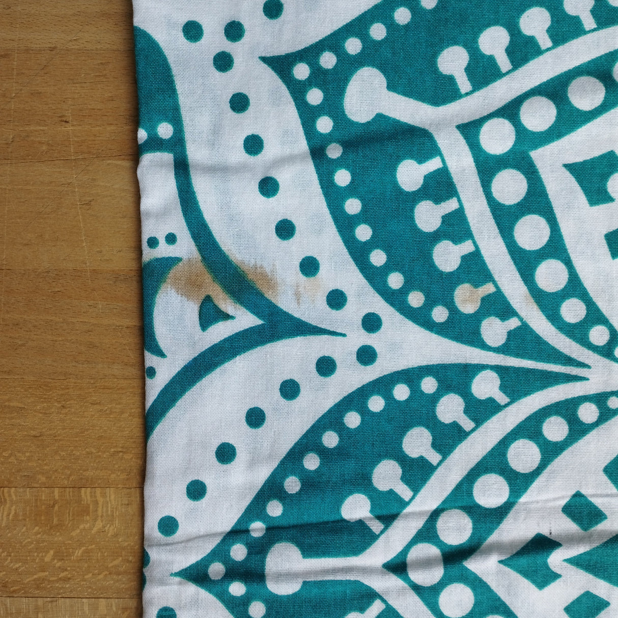 B-Ware Wandtuch Ombre Mandala Türkis