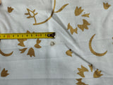 B- Ware Vorhang Goldener Lotus Weiß