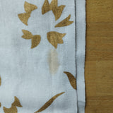B- Ware 1/2 Vorhang Goldener Lotus Weiß RECHTS