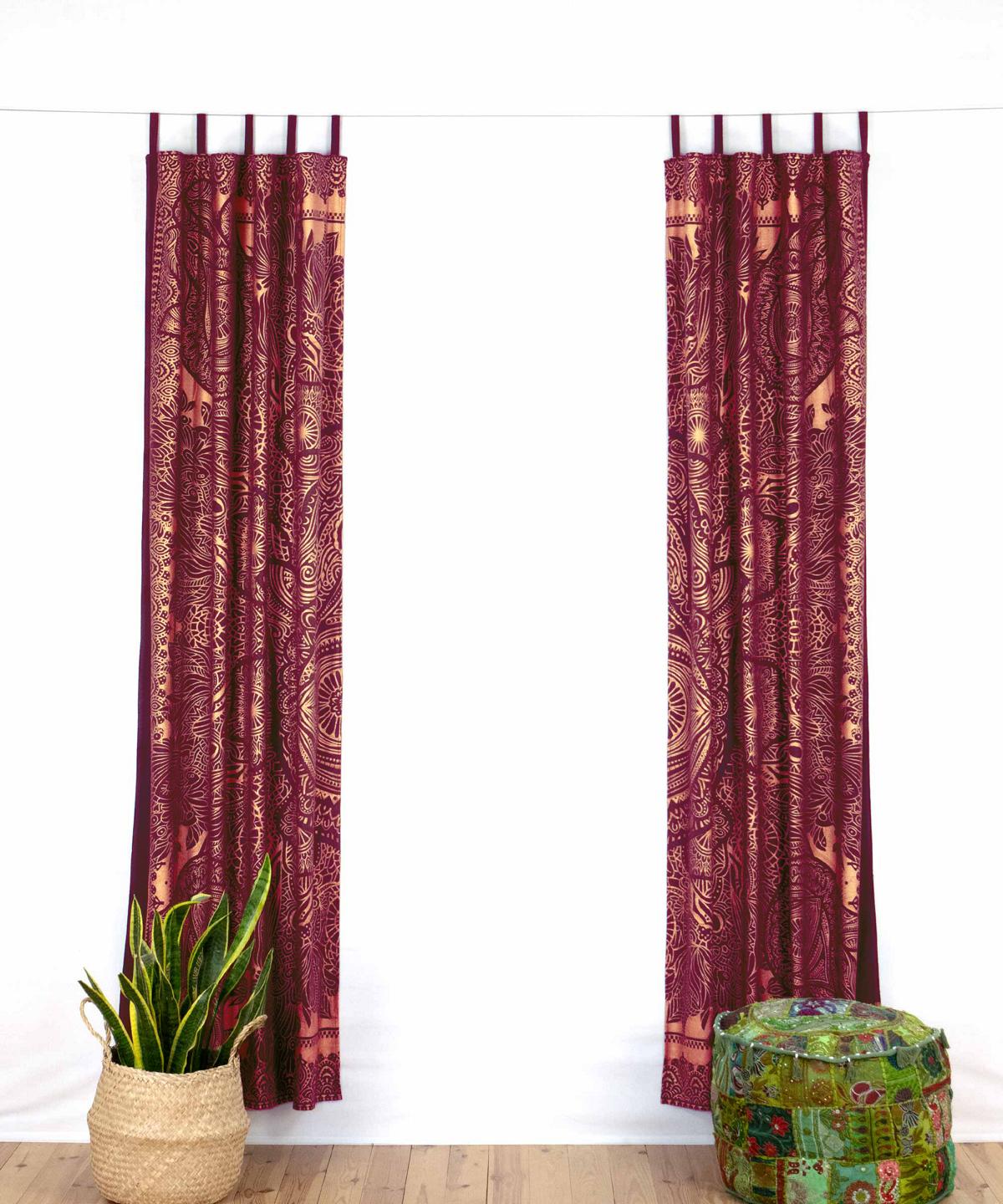 Elegant Wein & Gold Vorhang-Quaste – 38 Cm Lang, 76 Cm Ausgebreitet, Für Gardinen & Drapierungen