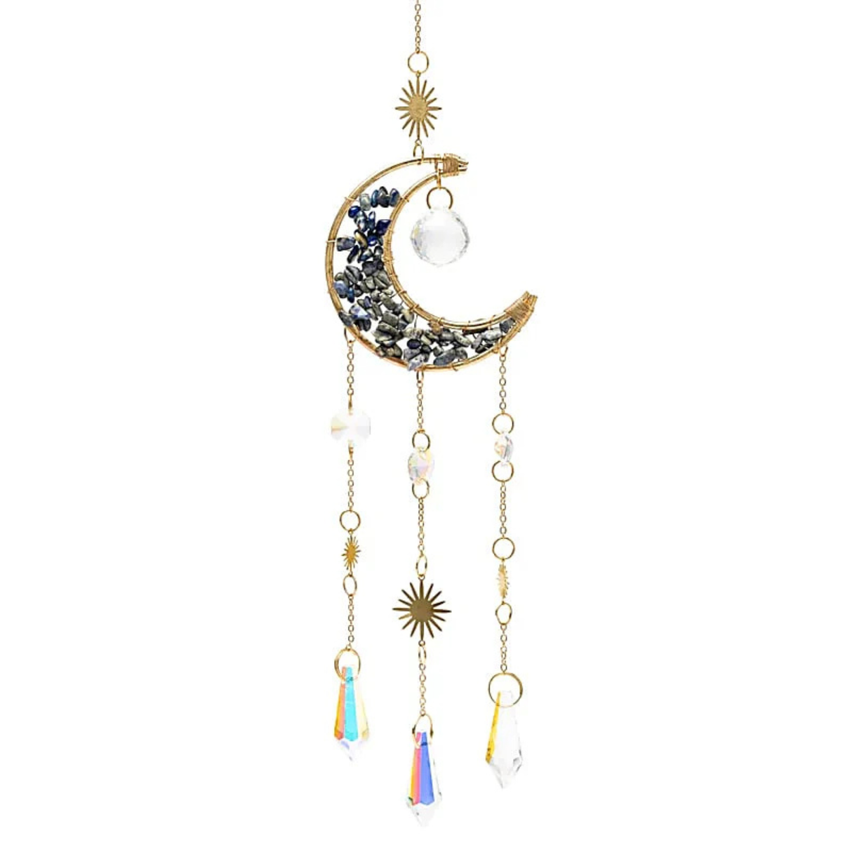 Sonnenfänger Mond mit Lapislazuli
