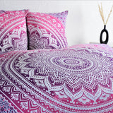 Bettwäsche Ombre Mandala lila rosa