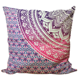 Kissenbezug Ombre Mandala Lila-Rosa 80x80 cm