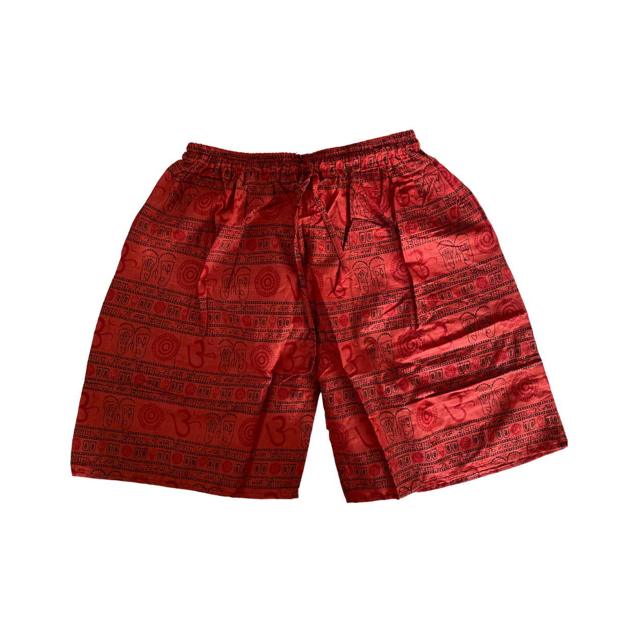 Kurze Sommerhose Om-Zeichen Rot