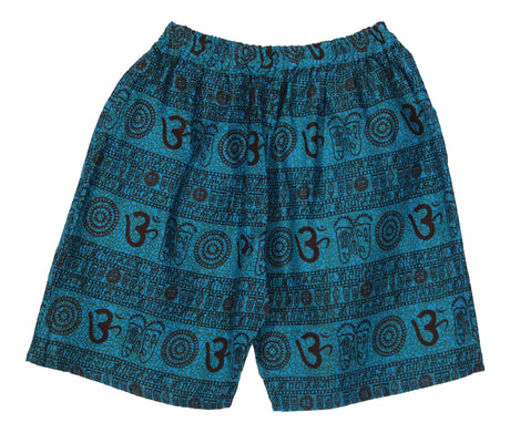 Kurze Sommerhose Om Zeichen Blau