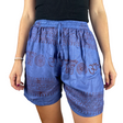 Kurze Sommerhose Ram Nami Blau - leichte Shorts Unisex alternative Hippie Mode für Yoga und Meditation fair gehandelt