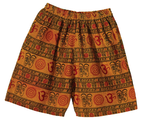 Kurze Sommerhose Om Zeichen Orange