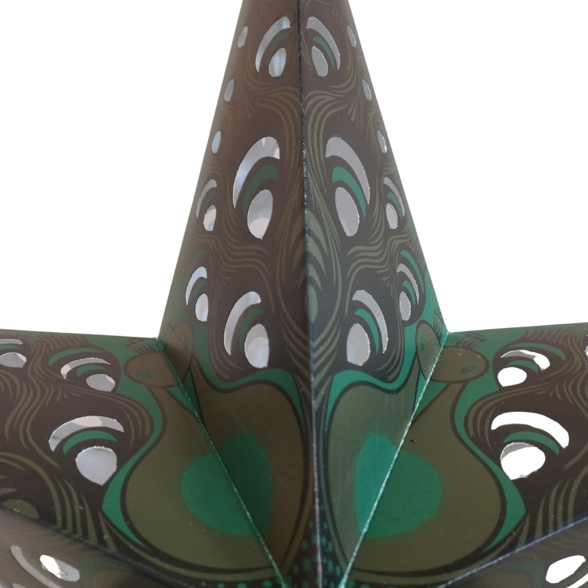 Papierstern Mandala Grün