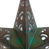 Papierstern Mandala Grün
