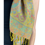 Pashmina Schal Gelb - weicher Schal aus Baumwolle