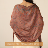 Pashmina Schal Kupfer mit Paisley Muster