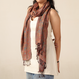 Pashmina Schal Kupfer mit Paisley Muster