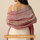 Pashmina-Schal Rosa mit Paisley-Muster
