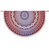 Rundes Mandala Tuch Ombre rosa lila
