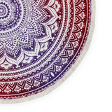 Rundes Mandala Tuch Ombre rosa lila