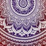Rundes Mandala Tuch Ombre rosa lila