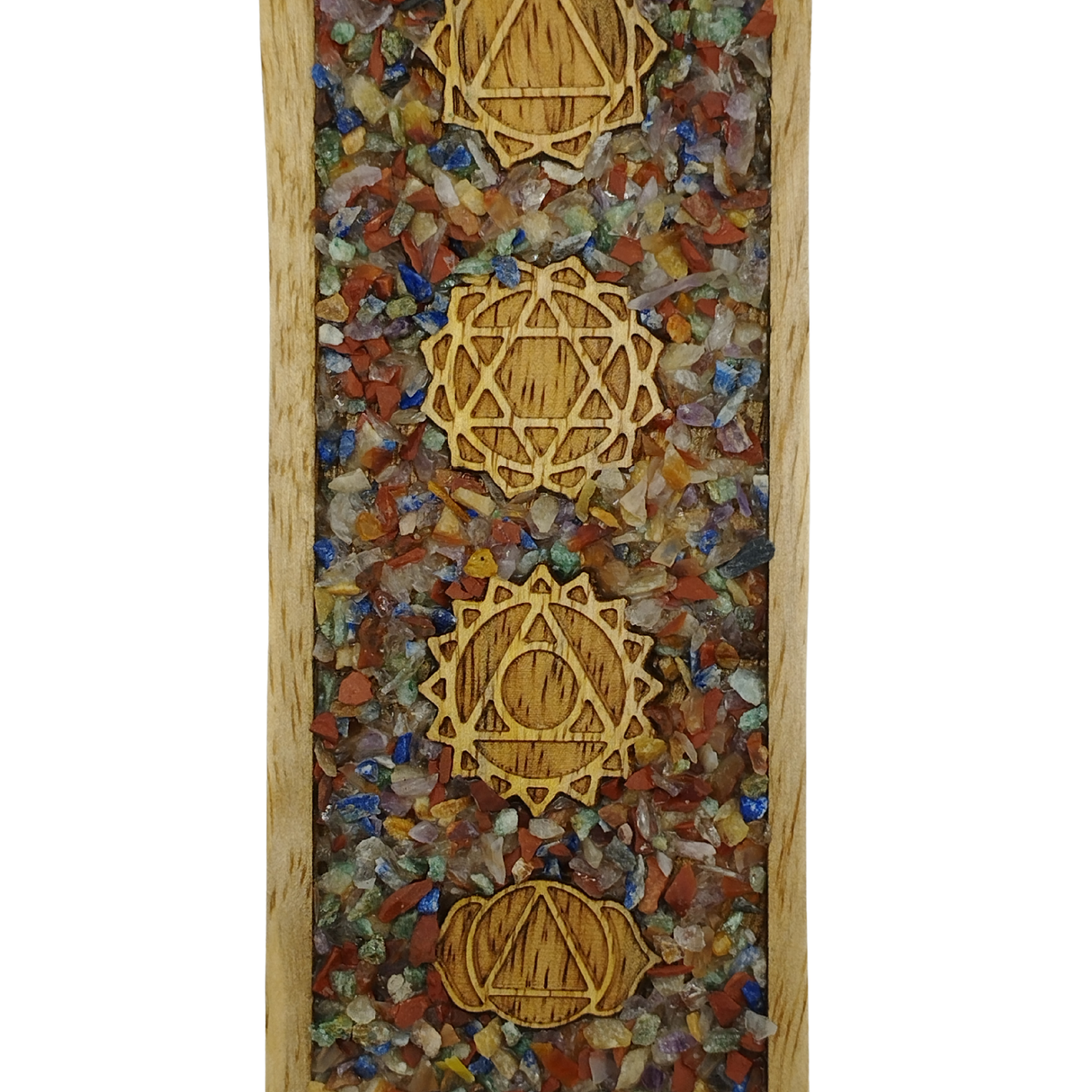 Räucherstäbchenhalter Chakra- Steine I Die Energie der 7- Chakren für deine Meditation