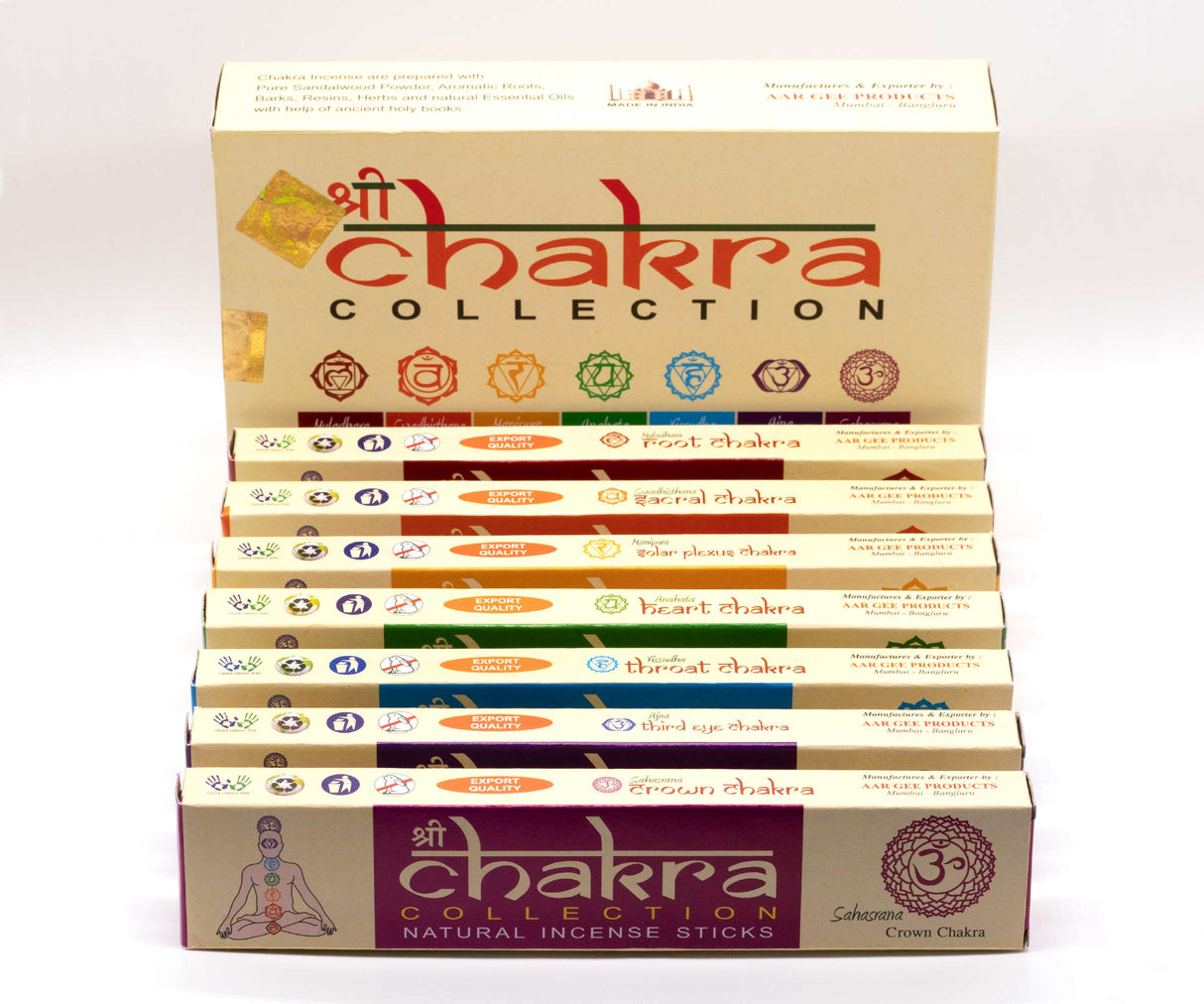 Räucherstäbchen Chakra Collection 7 Chakren