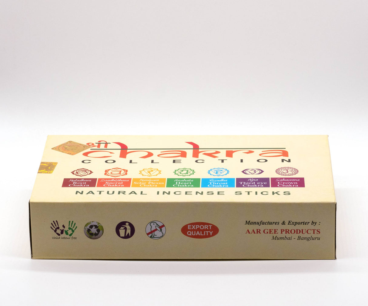 Räucherstäbchen Chakra Collection natural incense Stickt, 7 Chakren