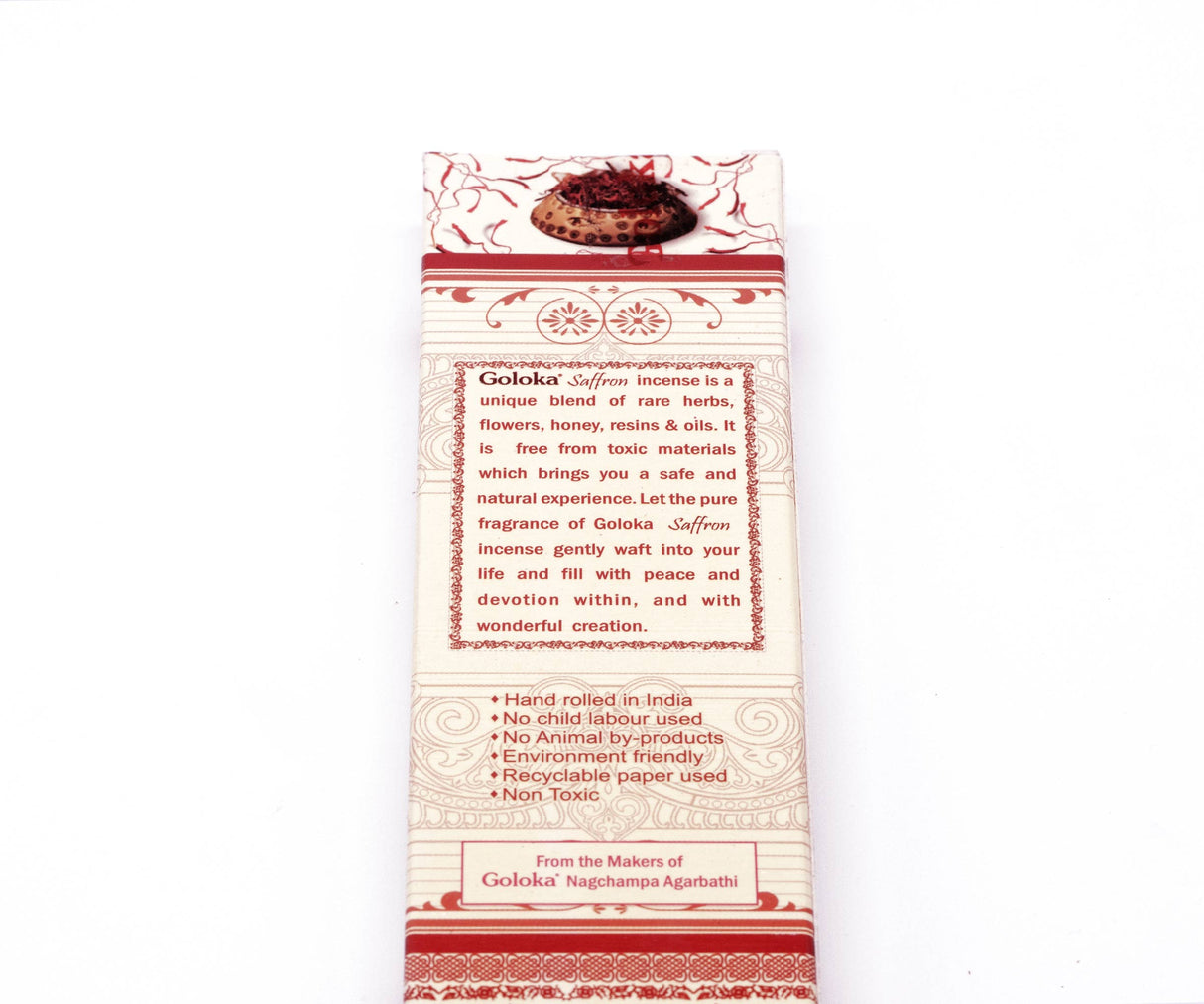 Räucherstäbchen Goloka Saffran 15g - Masala Incense