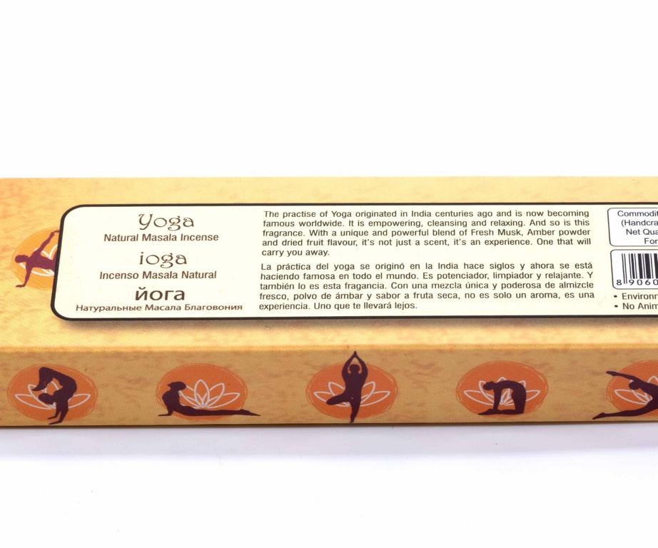 Räucherstäbchen Namaste India Yoga 15g Details