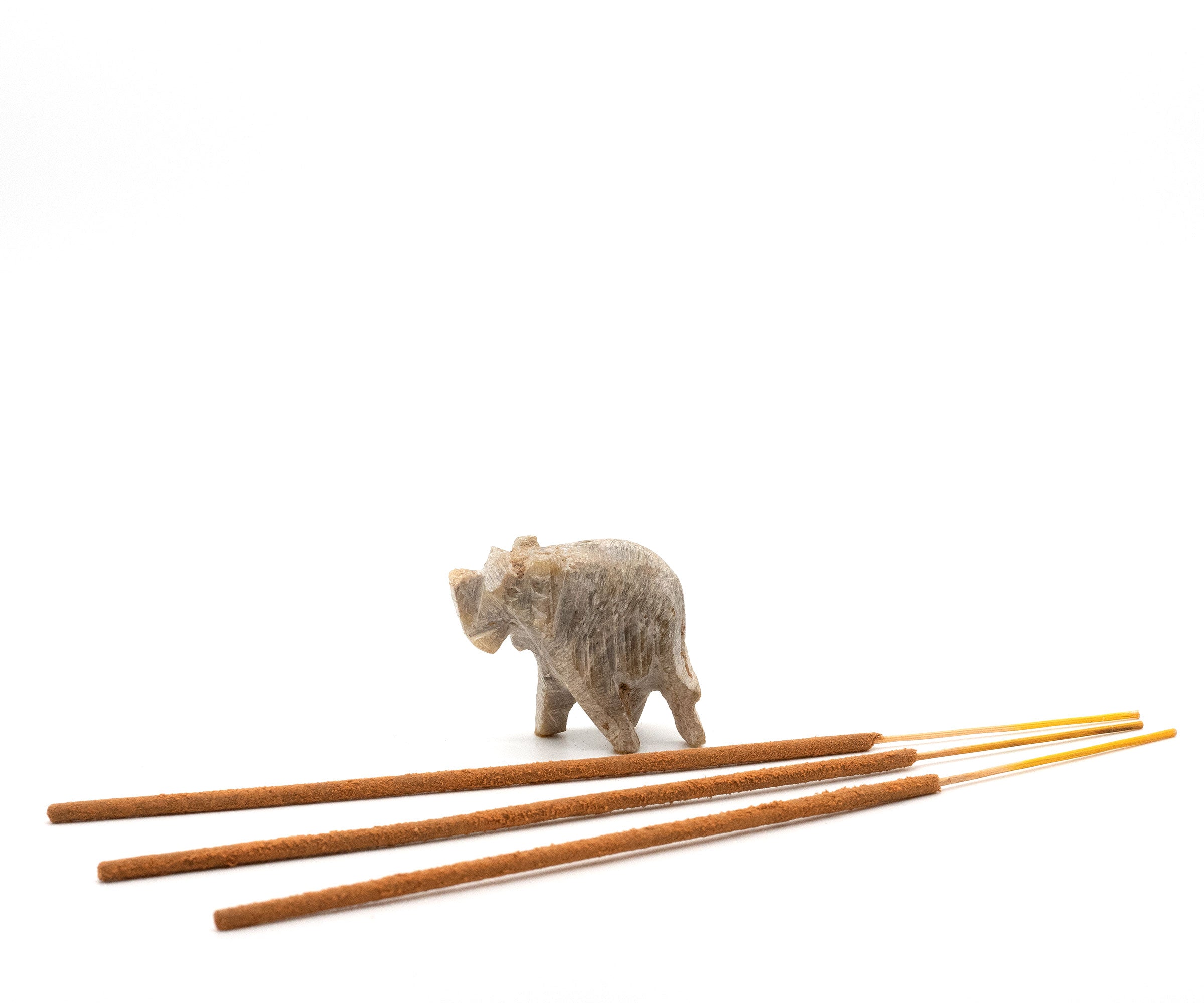 Eleet Räucherstäbchenhalter Aus Mangoholz – Moderner Aschefänger, 27,9 Cm, Marmor-Weiß