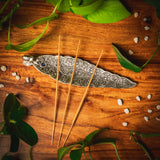 Räucherstäbchenhalter Elefant aus Messing mit Gravur