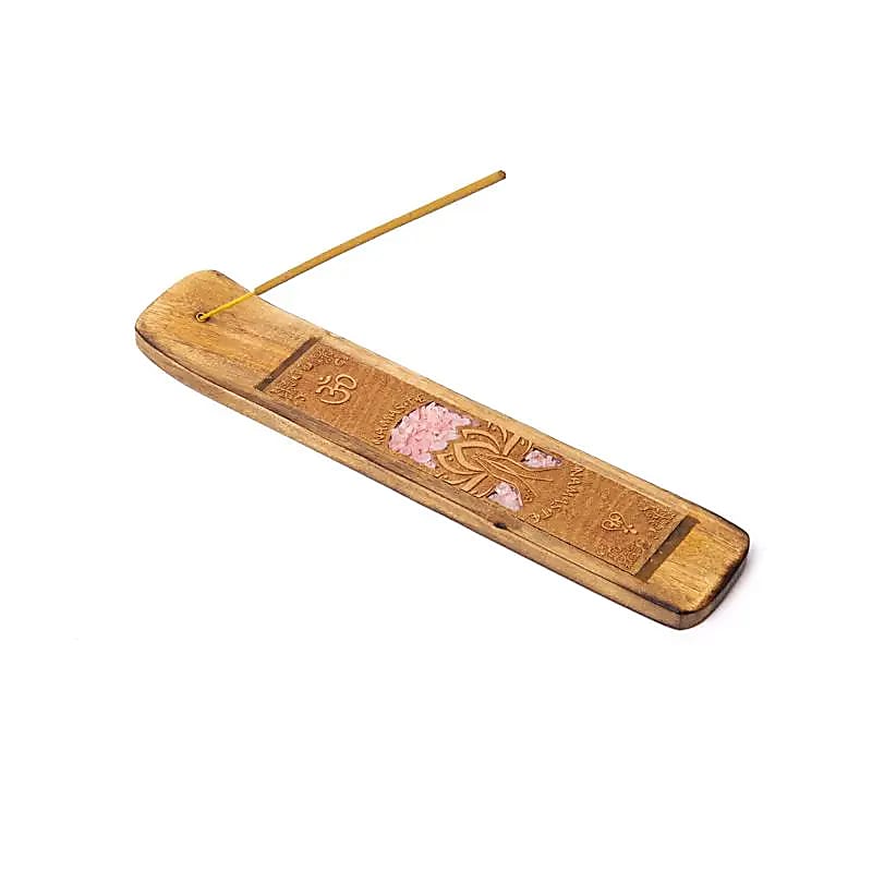 Räucherstäbchenhalter Namaste Rosenquarz
