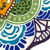 Rundes Strandtuch Lotus bunt 7 Chakren 100% Baumwolle Mandala Tuch XXL für Unterwegs am Strand im Park und Garten, Picknicktuch runde Decke