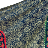 Sarong Ombre Mandala Grün Rot Orange – dünnes Strandtuch aus Viskose im Boho Stil