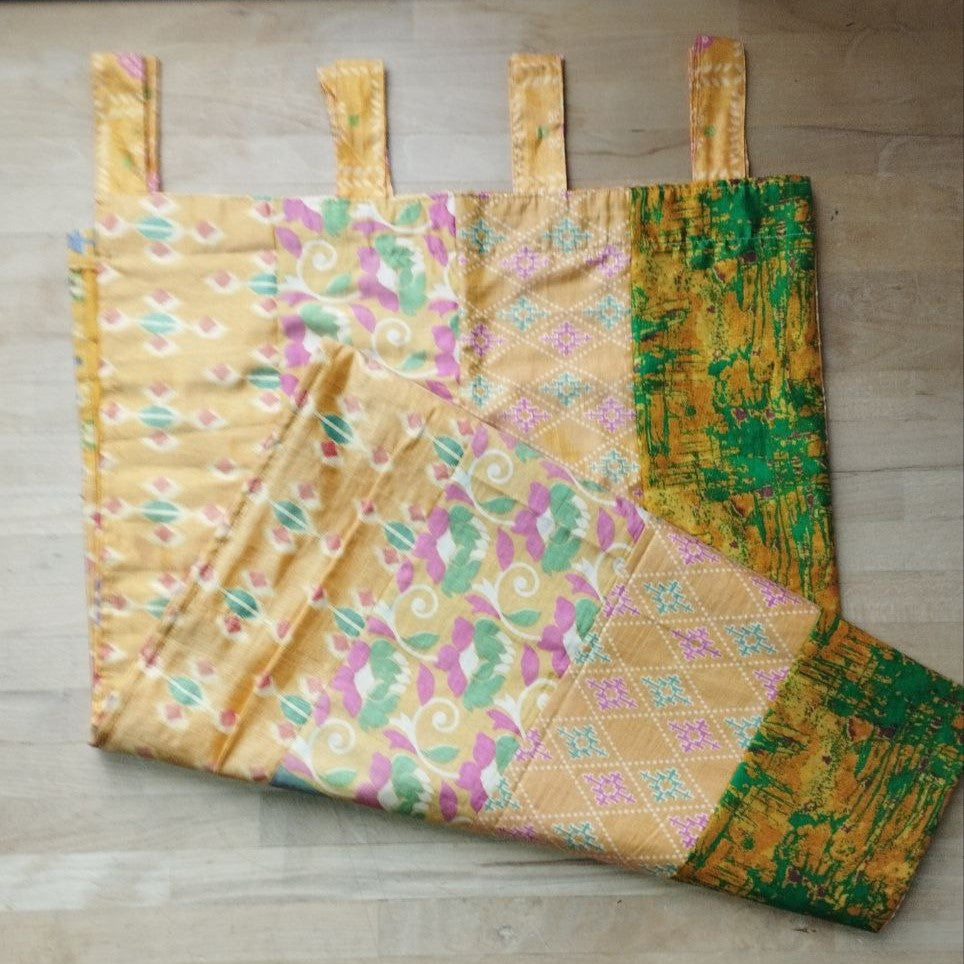 1/2 Sari- Vorhang Gelb 200 x 110 cm