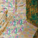 1/2 Sari- Vorhang Gelb 200 x 110 cm