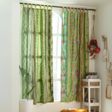 Sari Vorhang Grün - 2-teilig Patchwork Gardinen