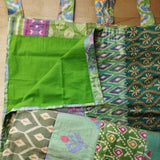 1/2 Sari- Vorhang Grün 250 x 110 cm