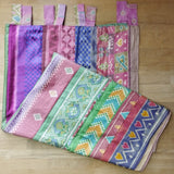 1/2 Sari- Vorhang Pink Bunt 230 x 110 cm