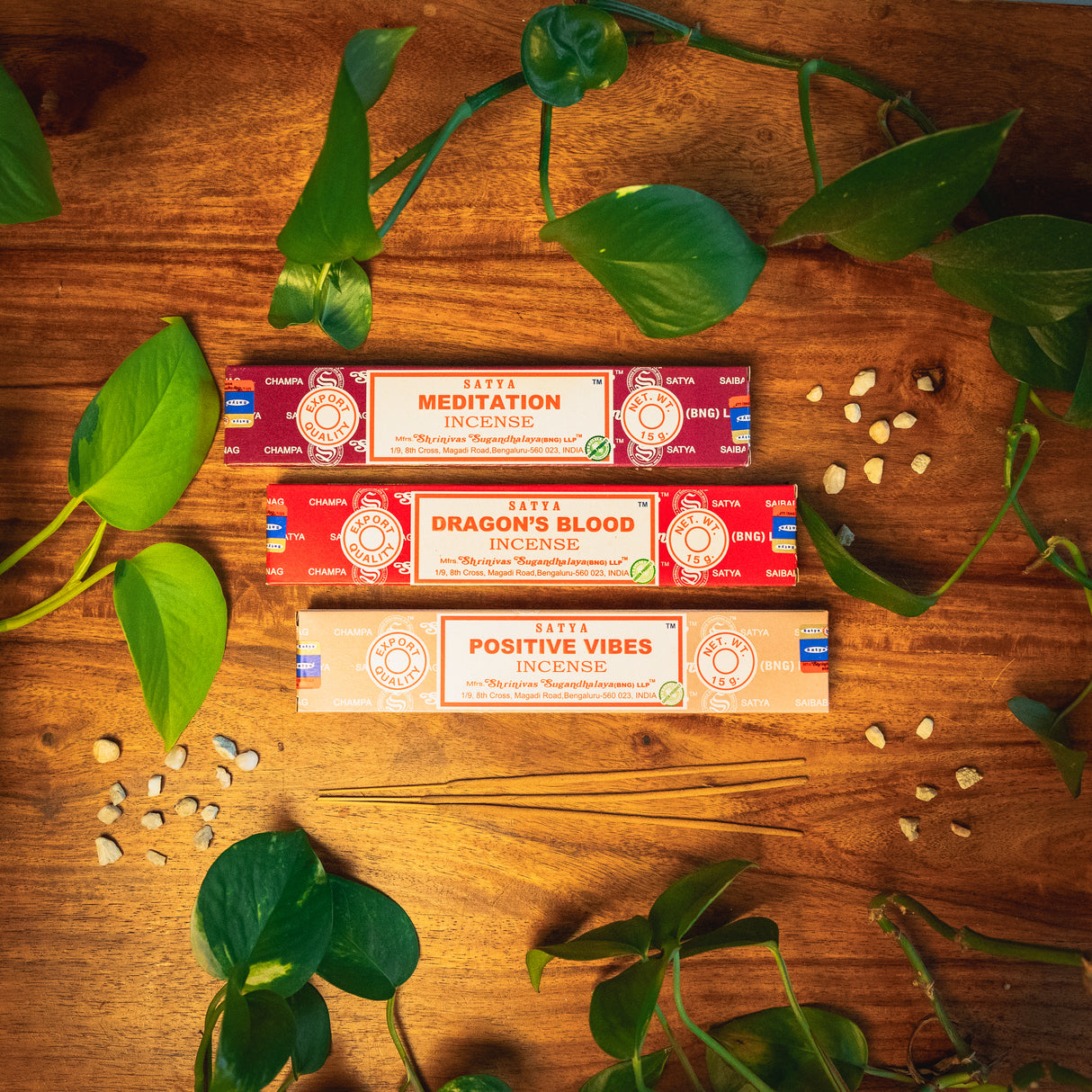 3x Satya Räucherstäbchen Set Innere Stärke – Reinigung, Fokus und positive Energie