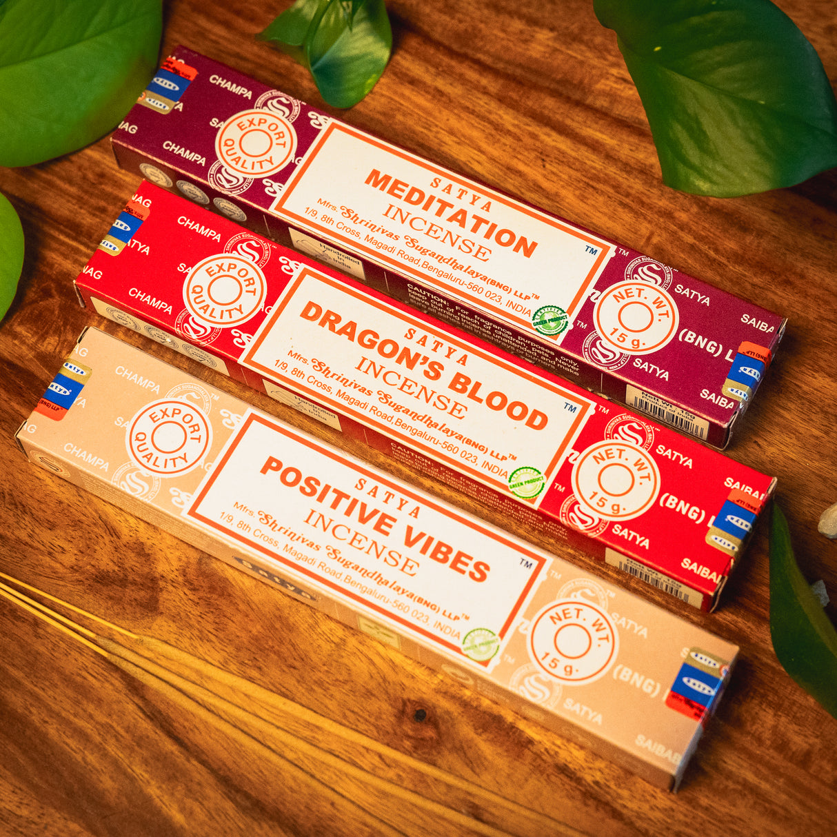 3x Satya Räucherstäbchen Set Innere Stärke – Reinigung, Fokus und positive Energie