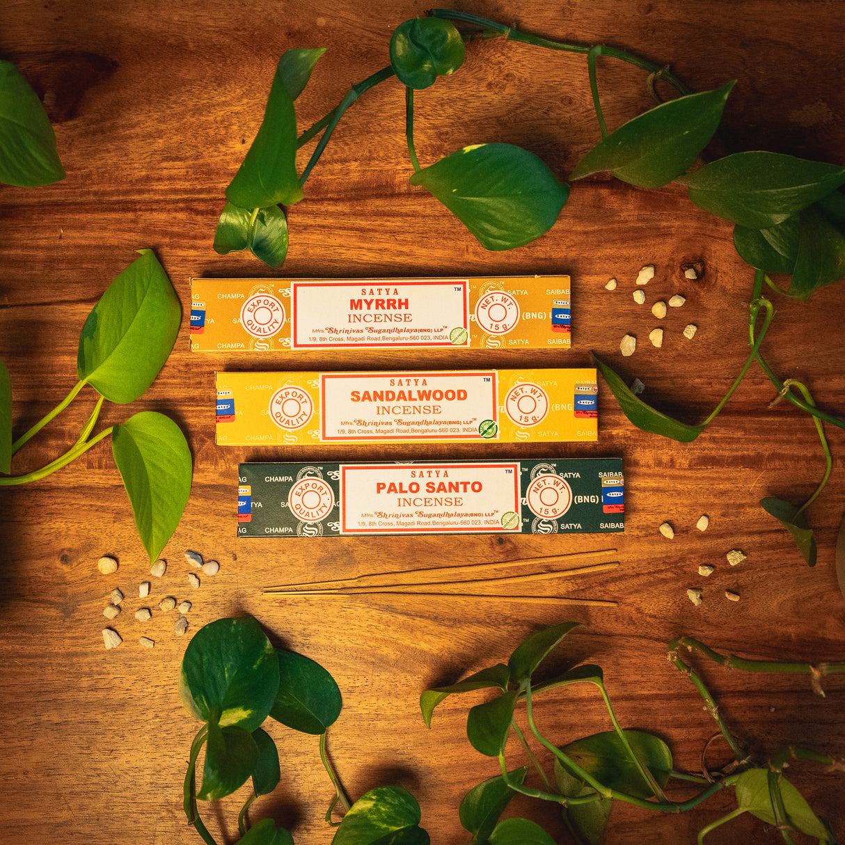 3x Satya Räucherstäbchen Set Spirituelle Tiefe – Verbindung, Schutz und Achtsamkeit