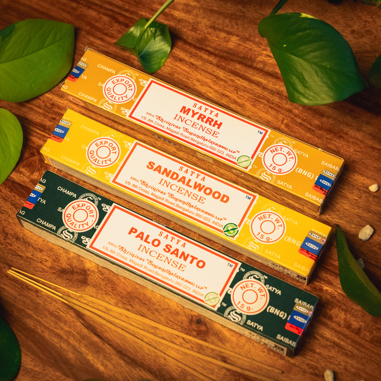 3x Satya Räucherstäbchen Set Spirituelle Tiefe – Verbindung, Schutz und Achtsamkeit