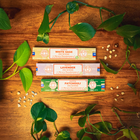3x Satya Räucherstäbchen Set Erdung & Reinigung – Ruhe, Schutz und Klarheit