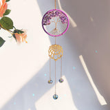 Sonnenfänger Edelstein Lebensbaum Amethyst 39 cm